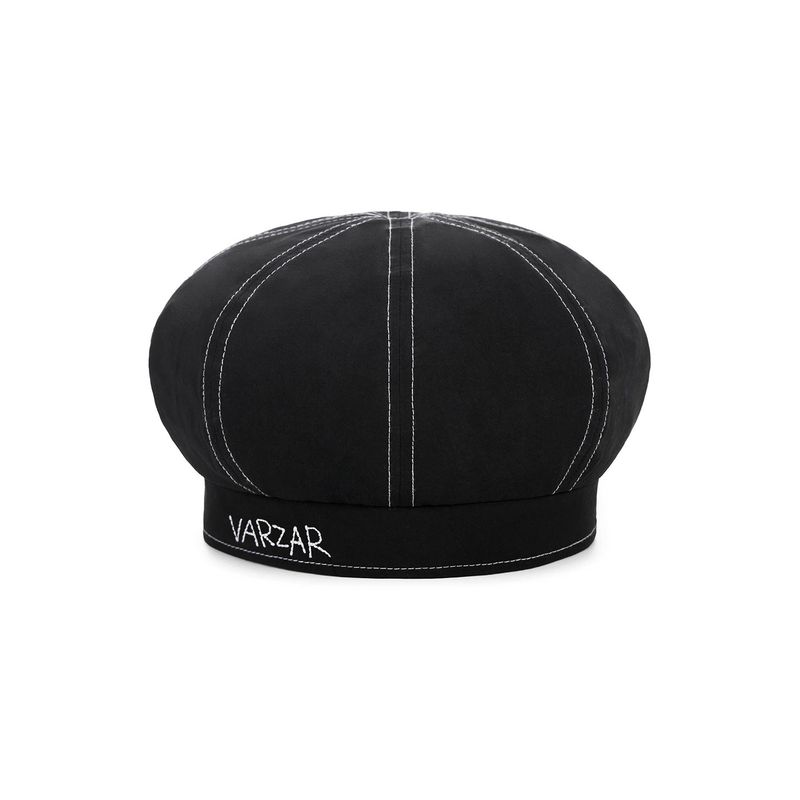 Scribble Point Beret Black