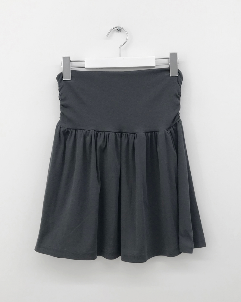 Moa Shirred Midi Skirt (4color) 