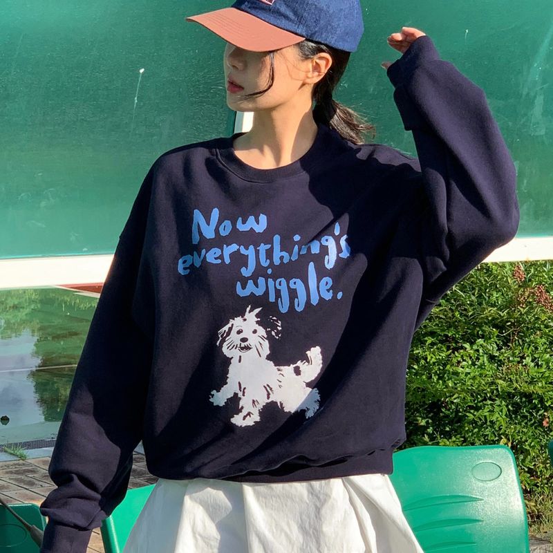 Soylen（ソイレン）の「ウィグルスウェットシャツ (NAVY)（トップス）」