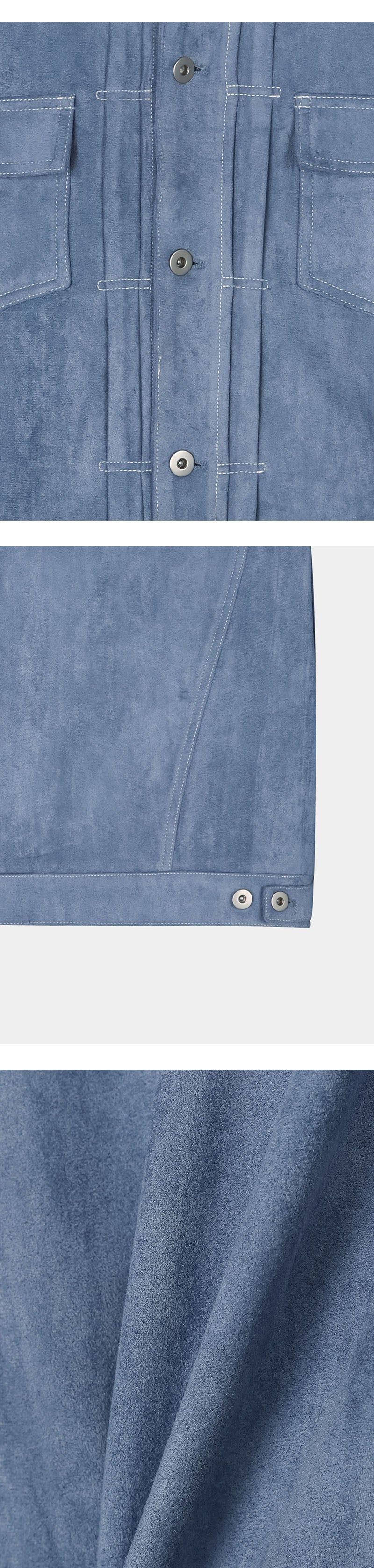 [F/W] Suede trucker jacket(4color)