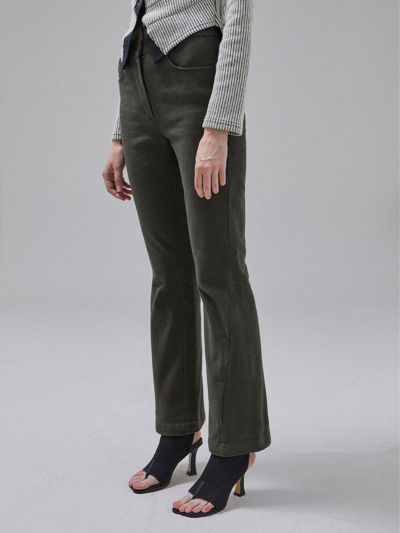 VITALSIGN（バイタルサイン）の「[LINE] Slit Flare Peach Cotton Pants (2colors)（Pants）」