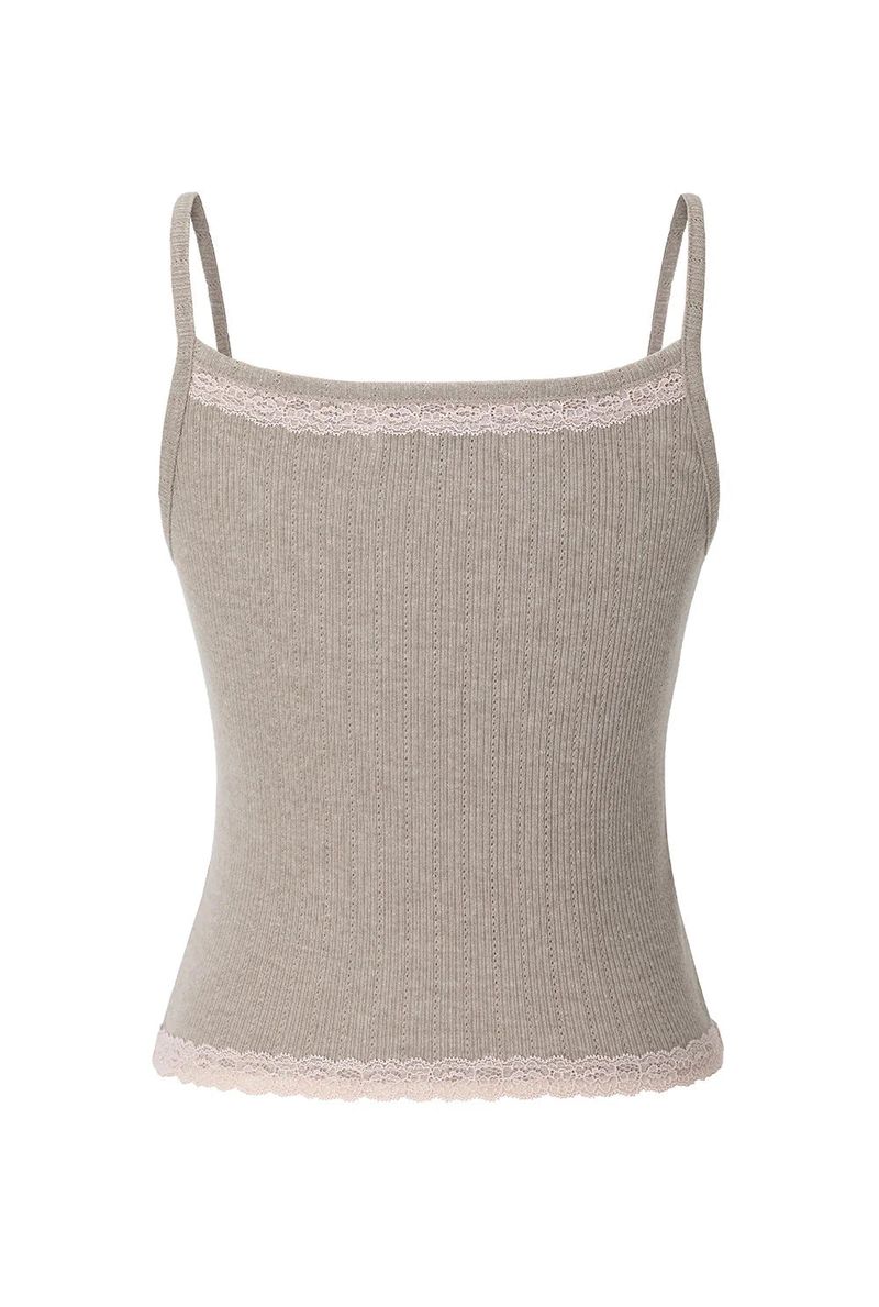 Be messy tank top - beige  