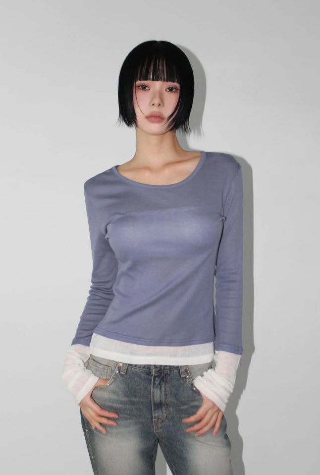 AAKE(アケ)の「LAYERED CUFF LONGSLEEVE(Tops)」