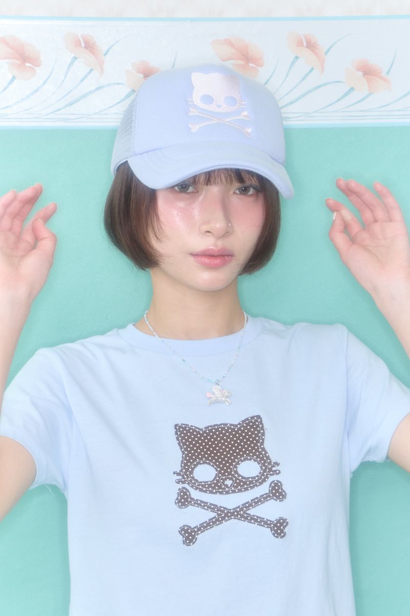 KIRI SKULL TRUCKER CAP (BLUE)