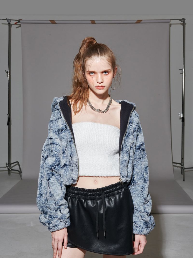 LEATHER SKIRT-PANTS