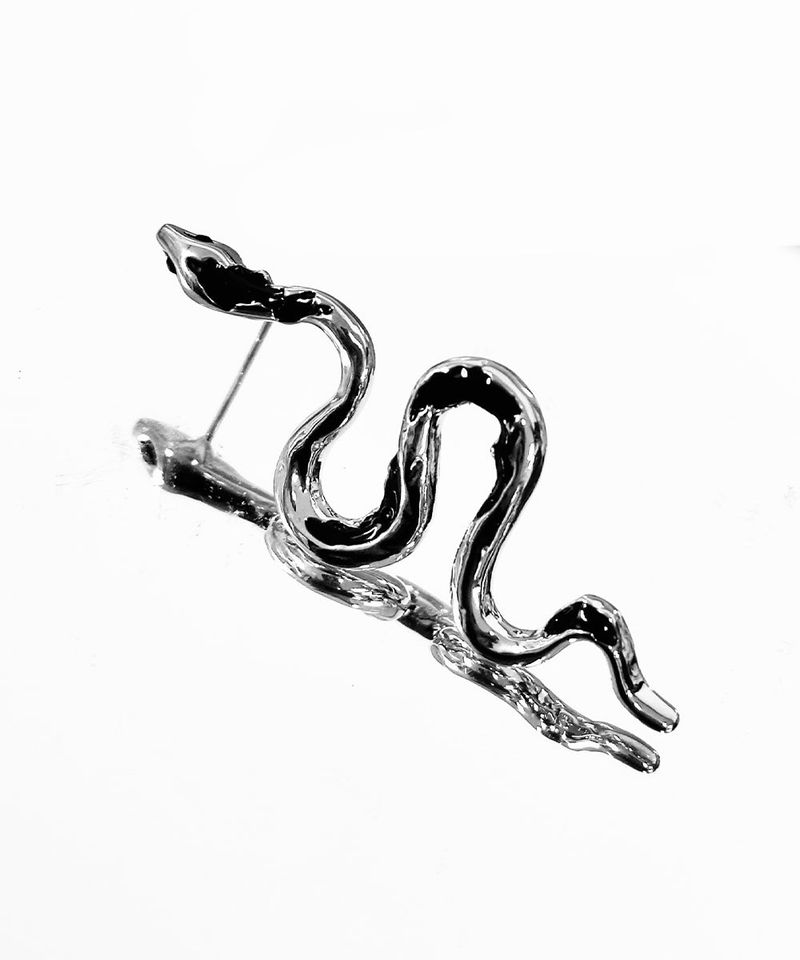 Black Snake Earrings
