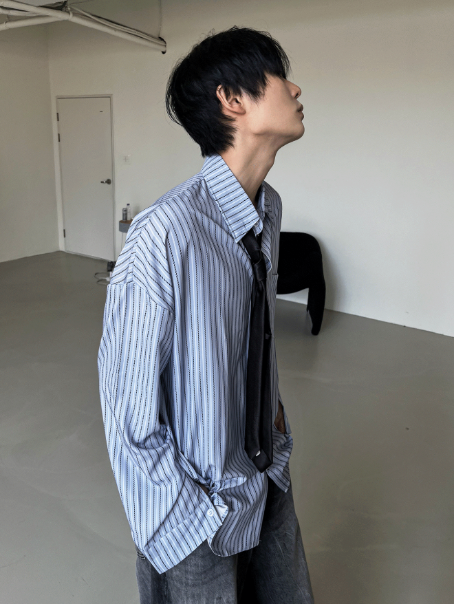 Dope Loose Fit Striped Shirt