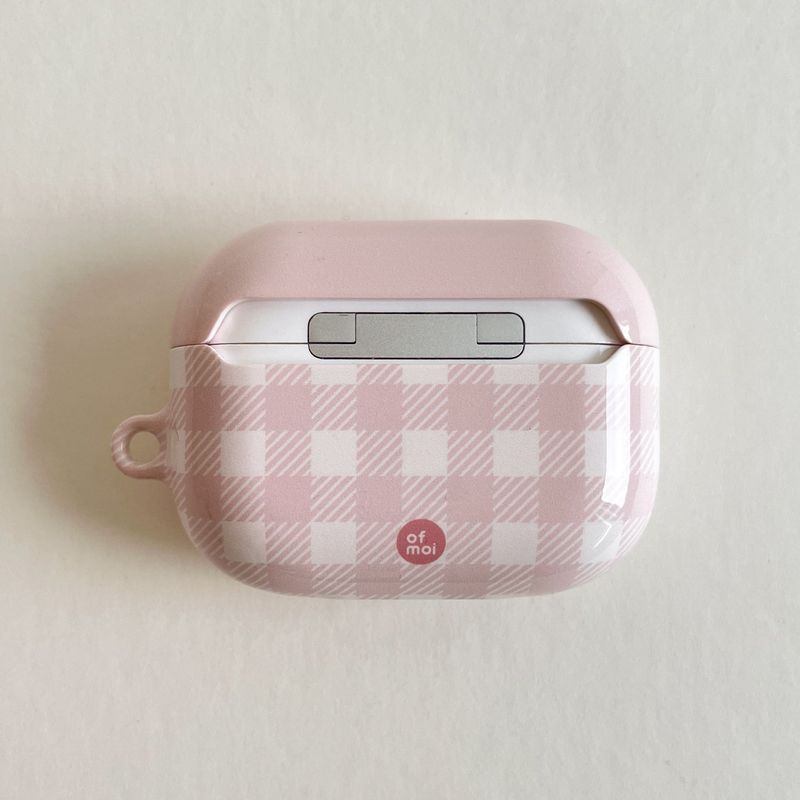 cotton candy glossy hard airpods case