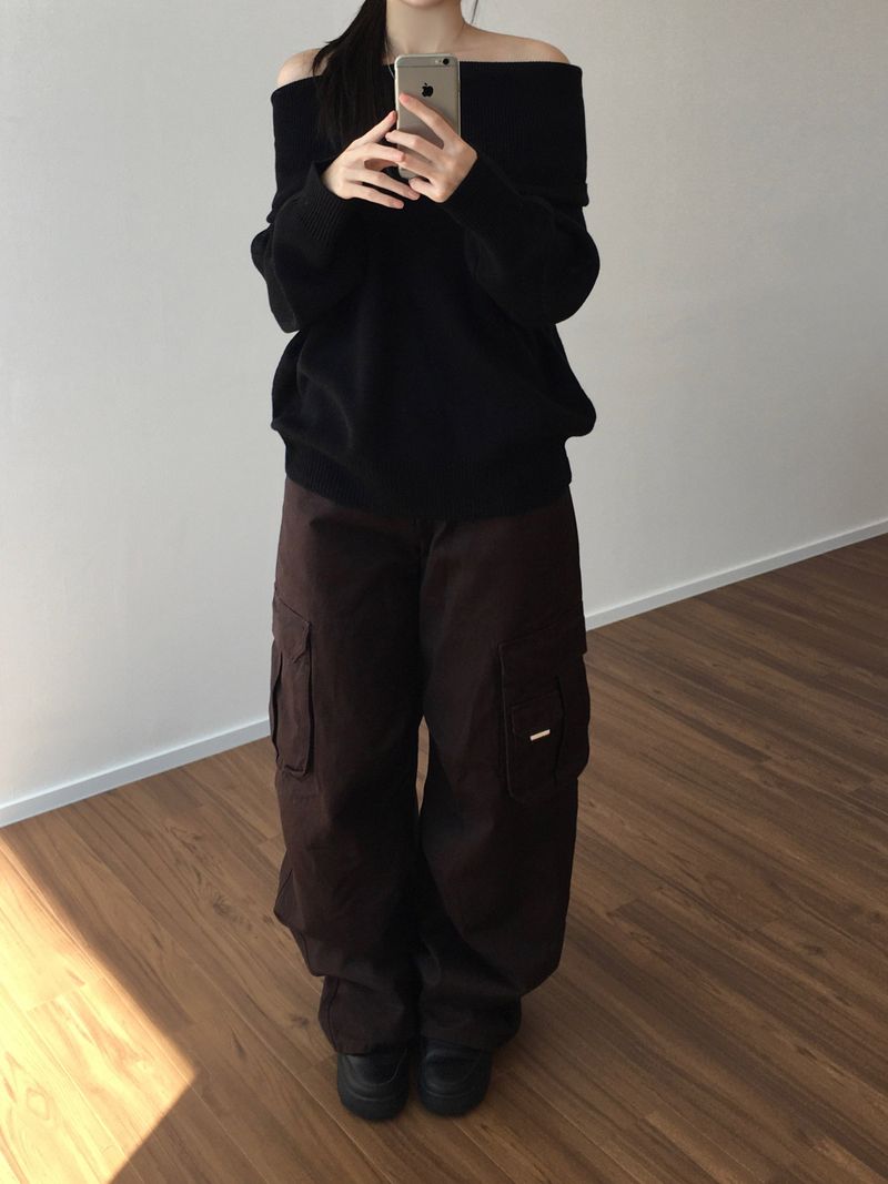 Work low-rise cargo pants (2 colors)