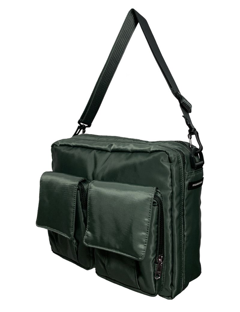 Padded Cargo Pocket Cross Bag (Khaki)