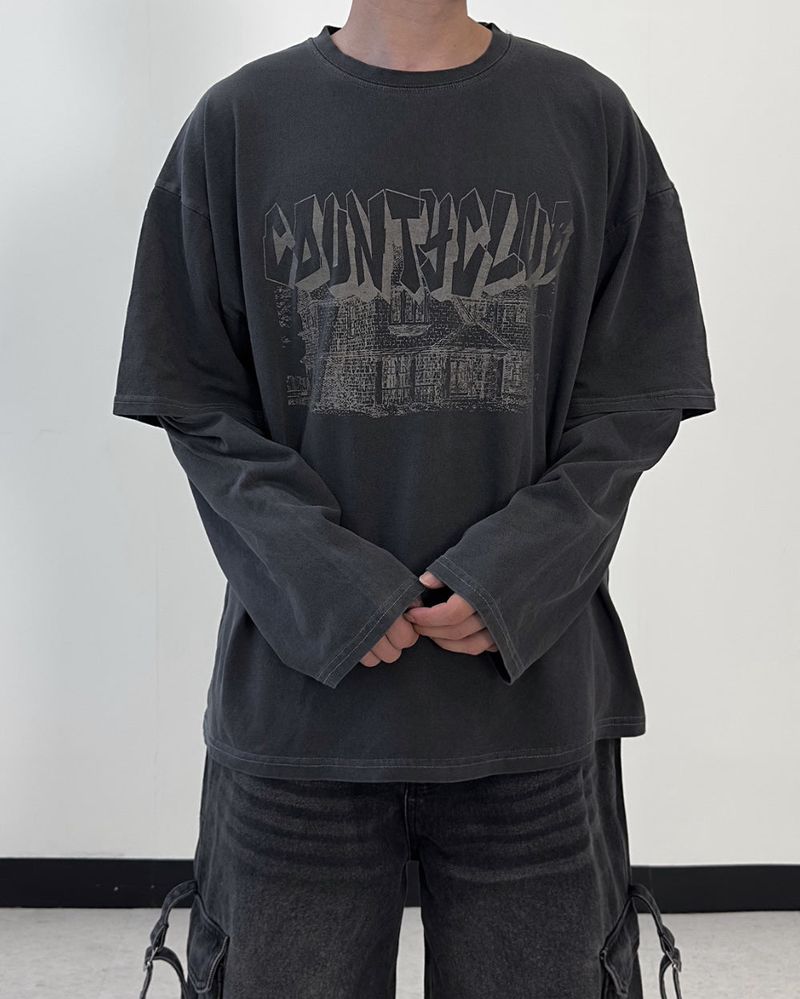 County Layered Long Sleeve T-shirt