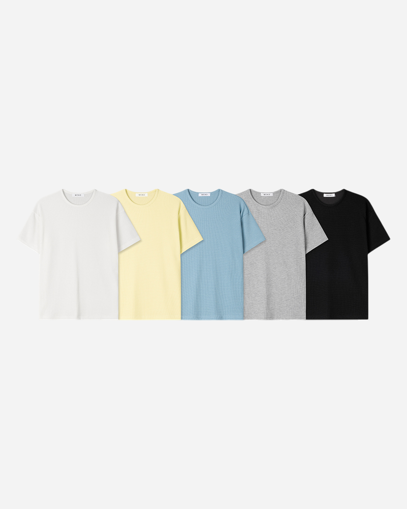 Core Cropped Waffle Short Sleeve T