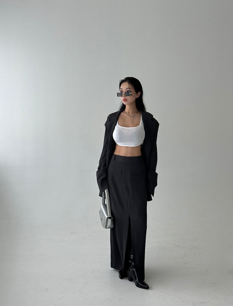 Mega Oversized Fit Blazer Jacket