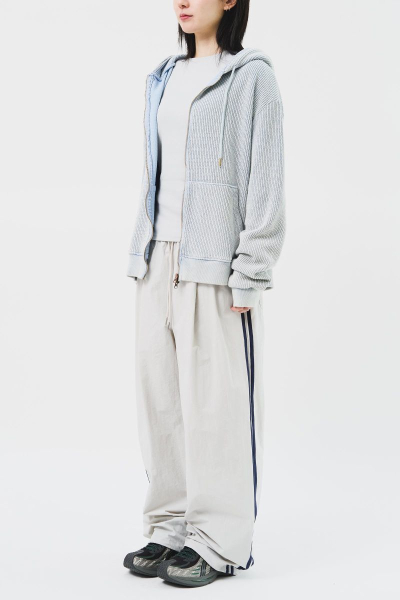 Luar Washed Knitted Zip Hoodie (3color)