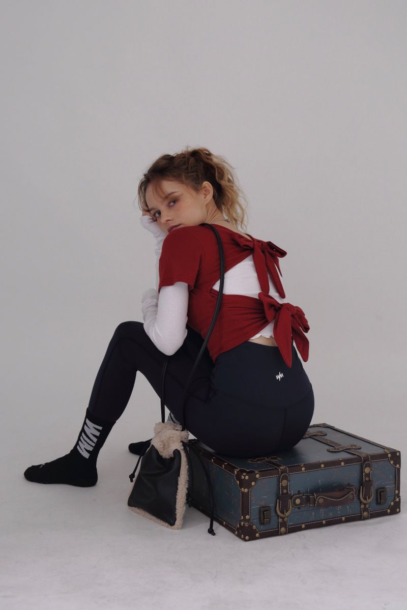 DOUBLELAP LEGGINGS- navy