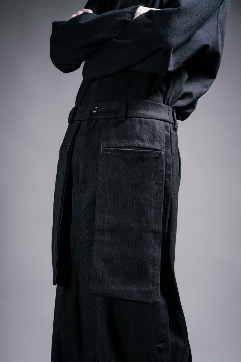 Double Breasted Denim Pants