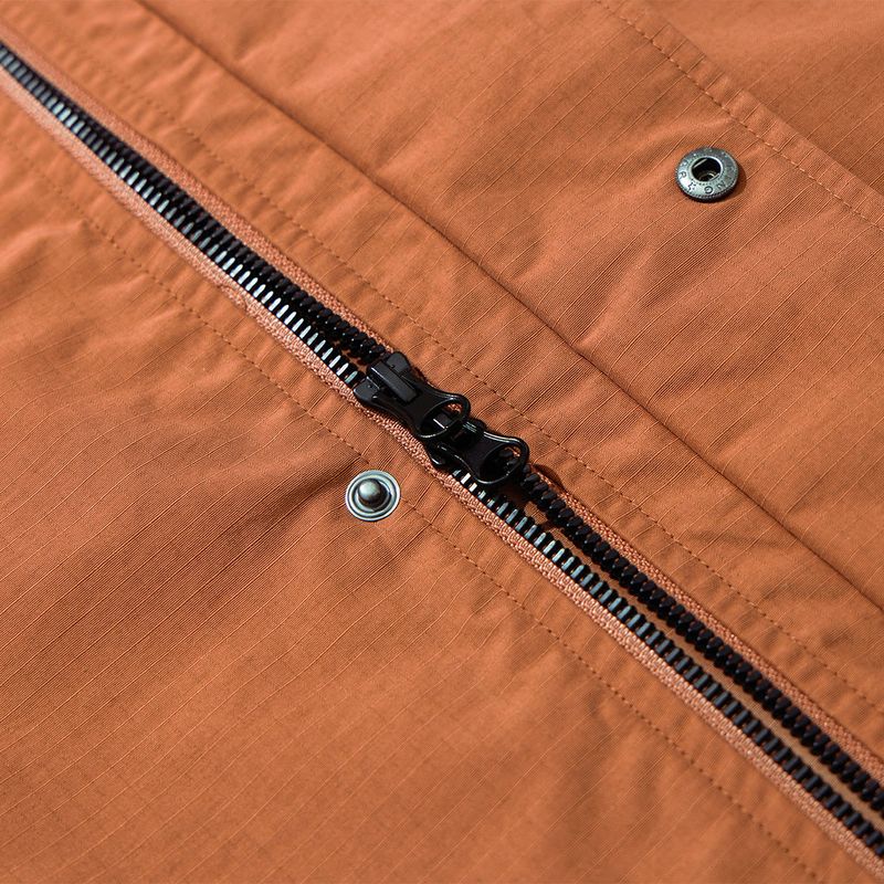 Nylon RIB Flash Line Jacket - BRICK