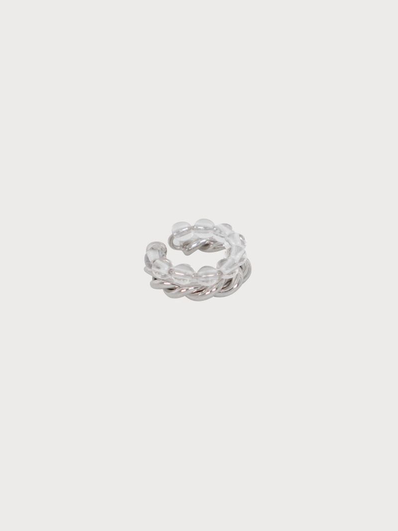 no.73 earcuff silver MOON BIN astro pick