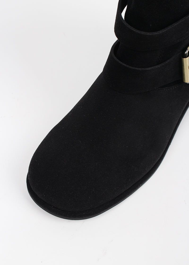 SUEDE BELT MIDDLE BOOTS