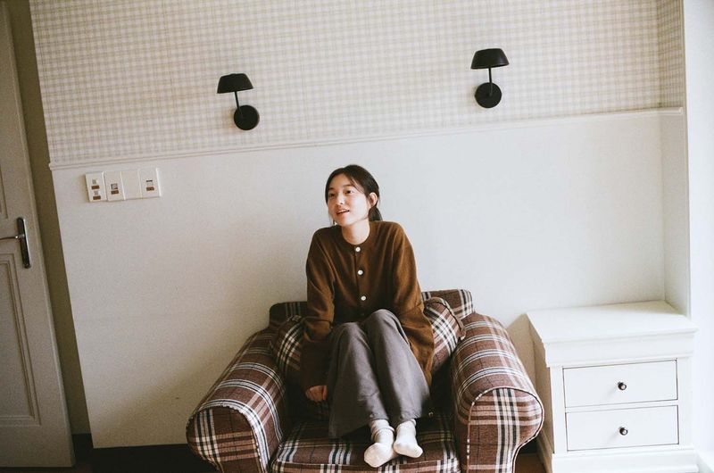 Cash Blend Knit Cardigan (Olive)
