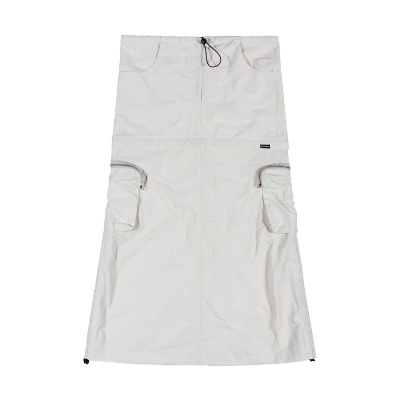 CARGO STRING ZIP-UP SKIRT [Ivory]