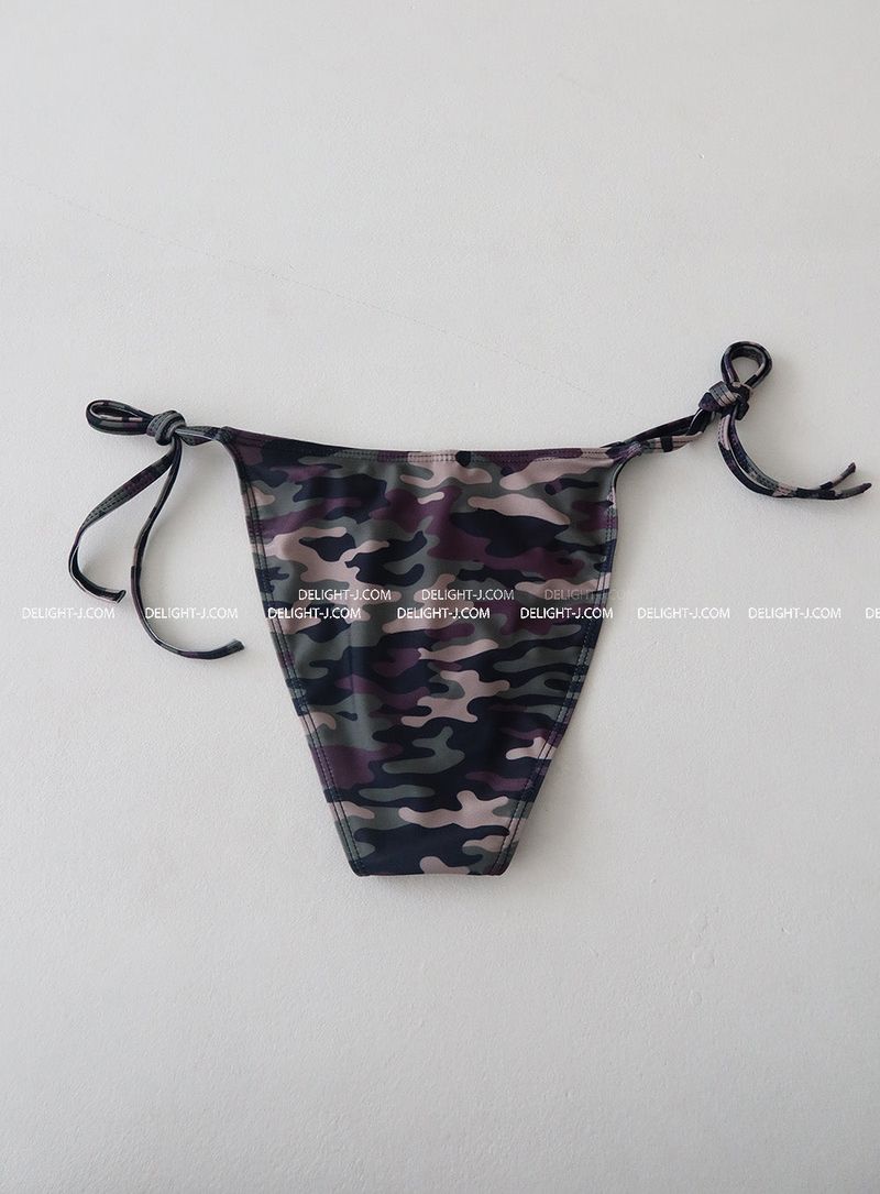 camo military strap bikini