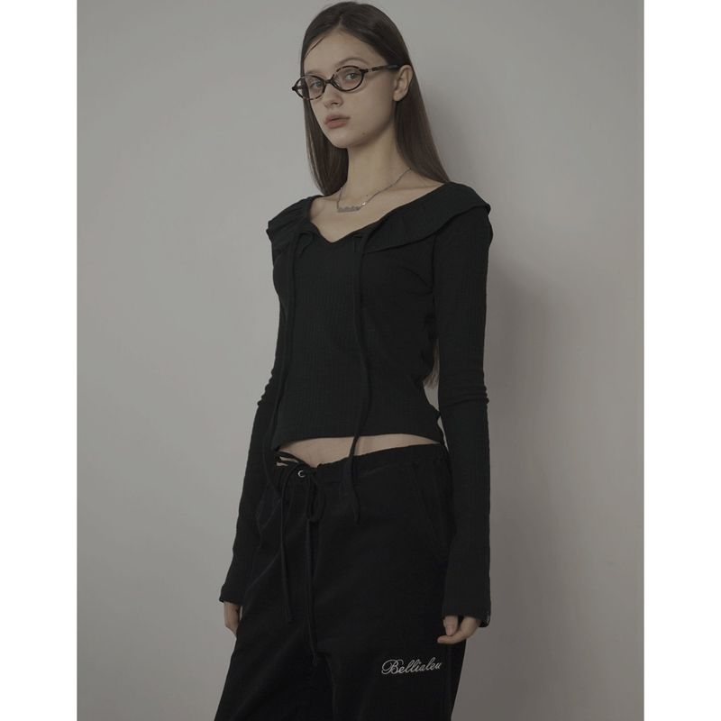 COTTON CANDY PANTS-BLACK