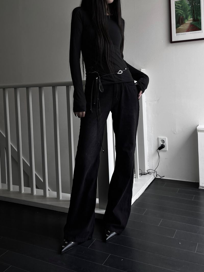 velvet slim bootcut denim