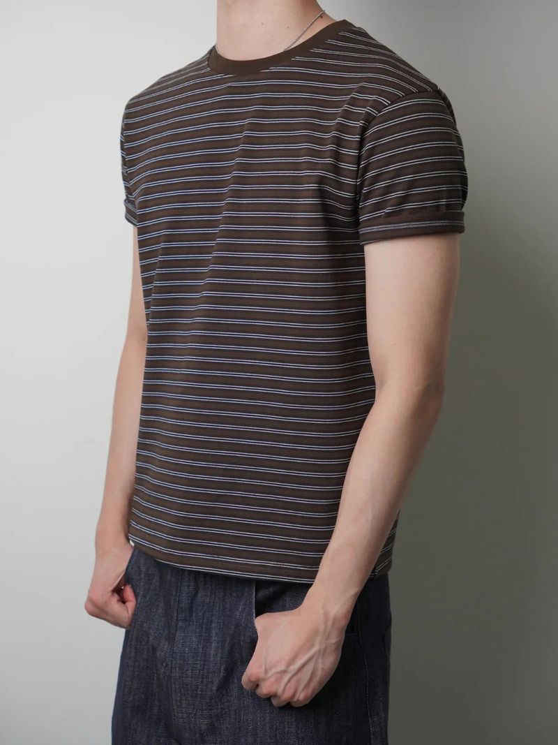 TP9 Slim-Fit Cropped Striped Top