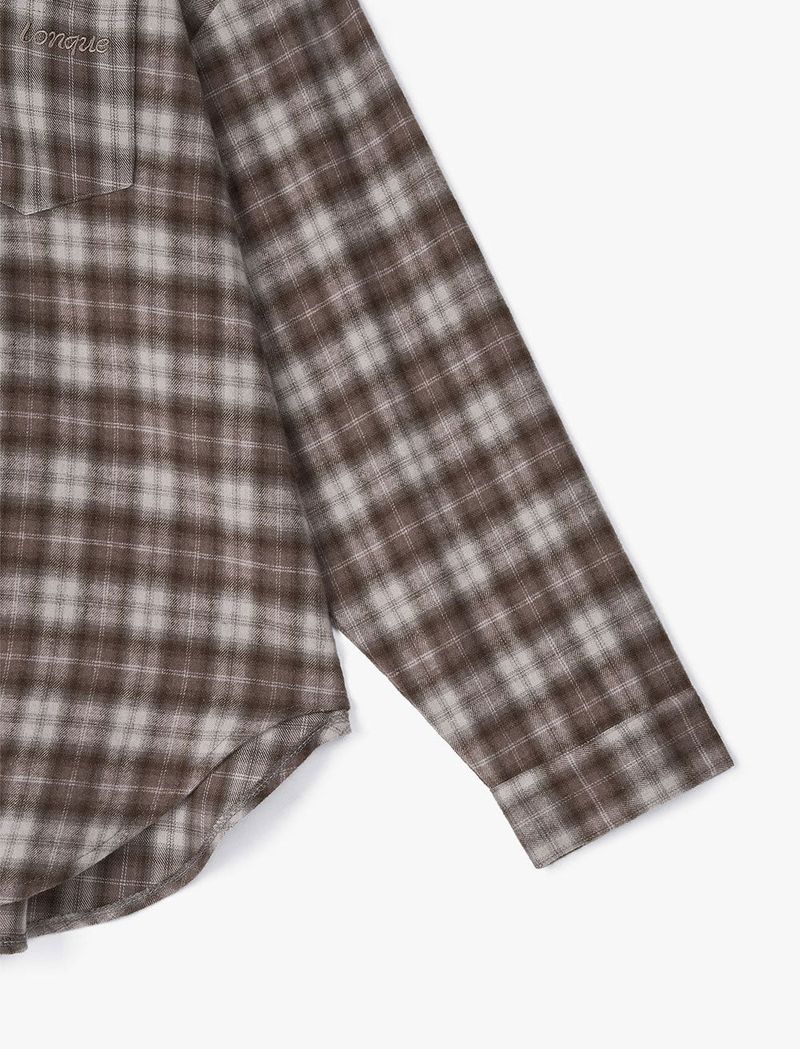 FLANNEL CHECK SHIRT (BROWN)