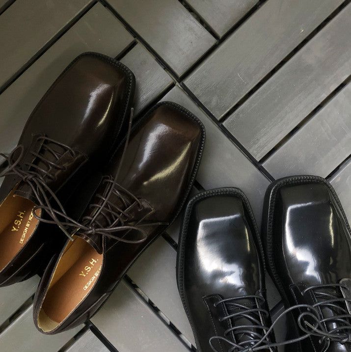 Maison Square Derby Shoes (2color)