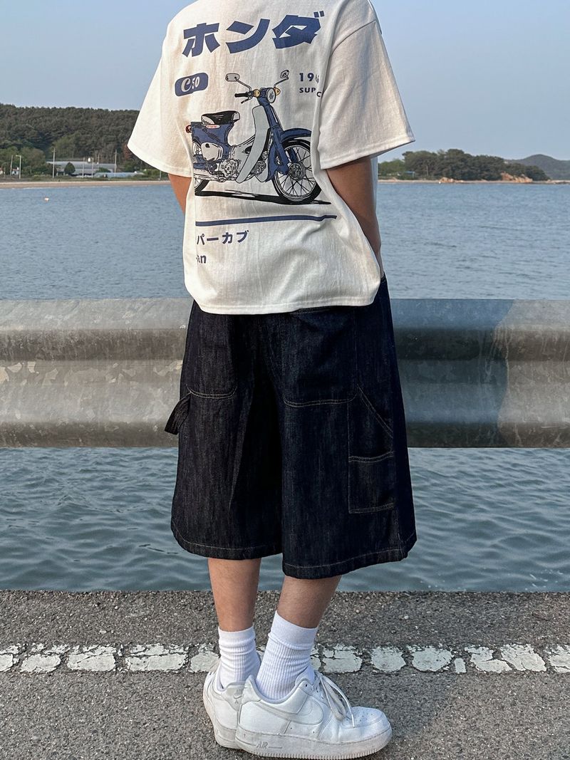 [Linen] Carpender Banding Bermuda Pants