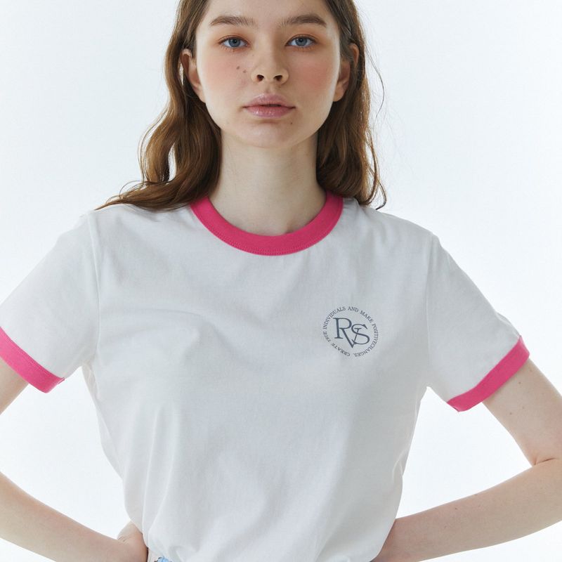 RVS Ringer T-Shirt Pink