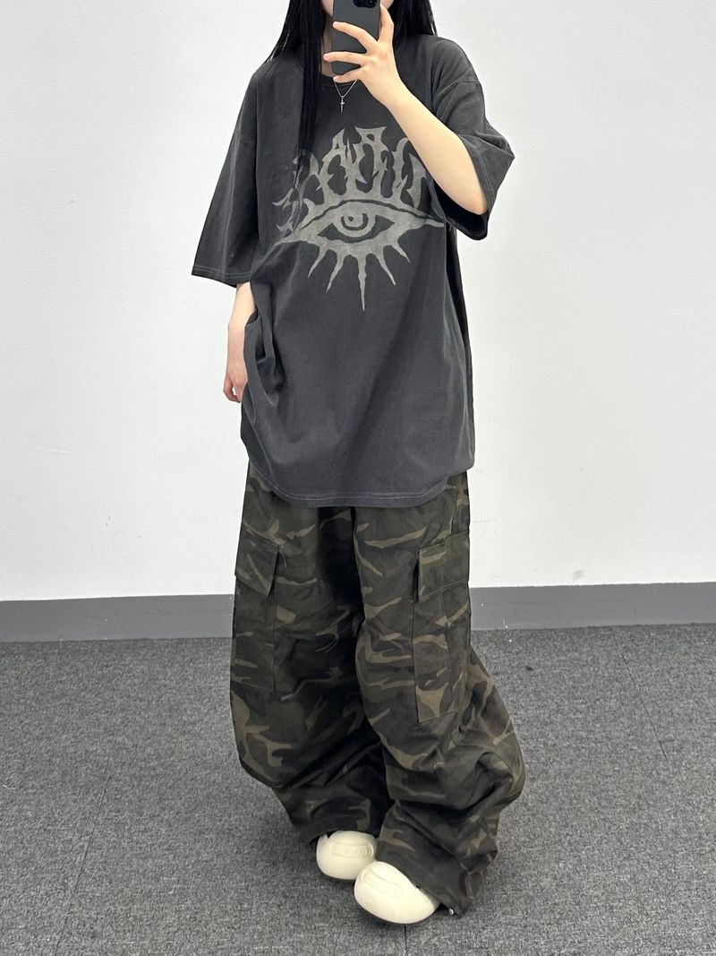camo combat cargo pants