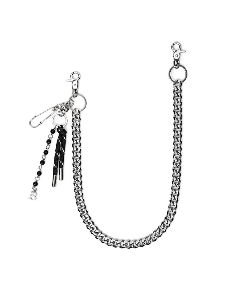 BLACKBLOND（ブラックブロンド）の「BBD キーリング B ロゴパンツチェーン (Silver)（アクセサリー）」