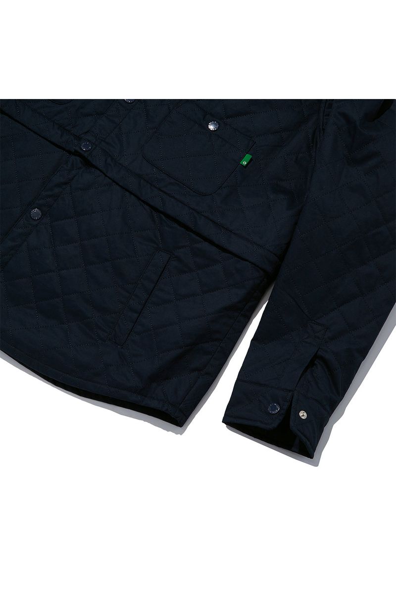 Quilting 2Way Shirt Jacket_Navy