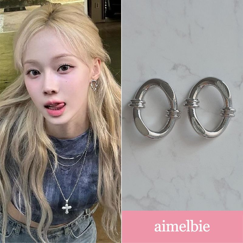 aimelbie(アイメルビー)の「ノッティドオーバルリングピアス(アクセサリー)」