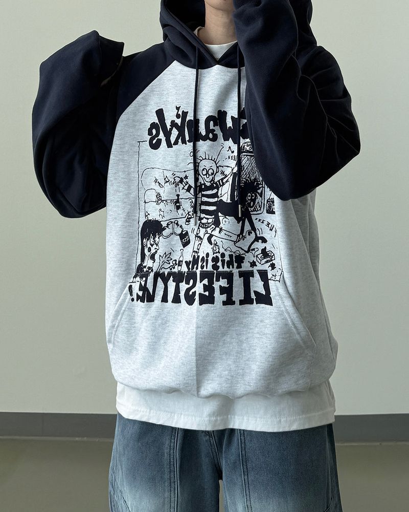 Swing Raglan Oversized Hoodie