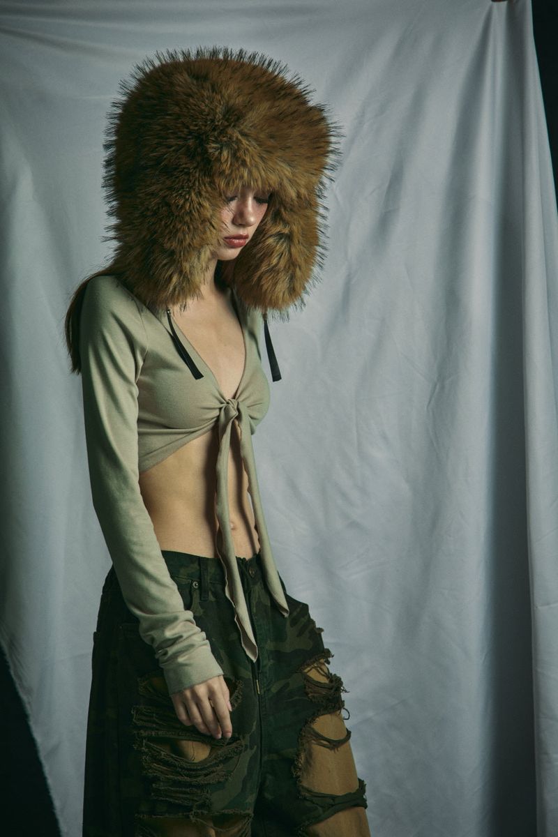 RACCOON FUR HAT