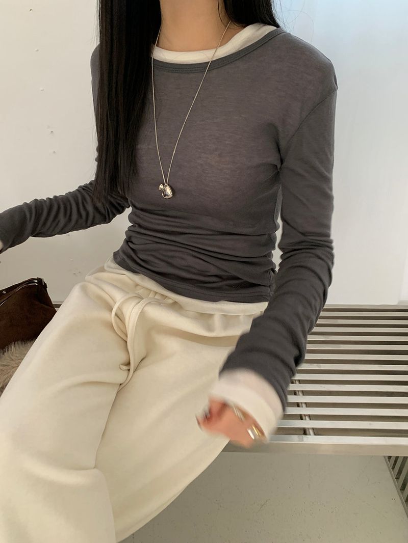 [MADE] Fodit Wool Tencel Layered Tee