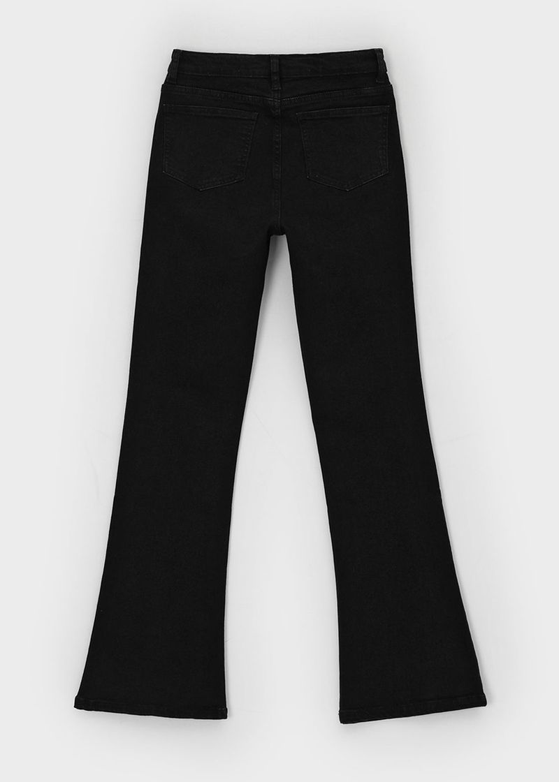 [B-DENIM] HEATING BLACK BOOTS-CUT 047