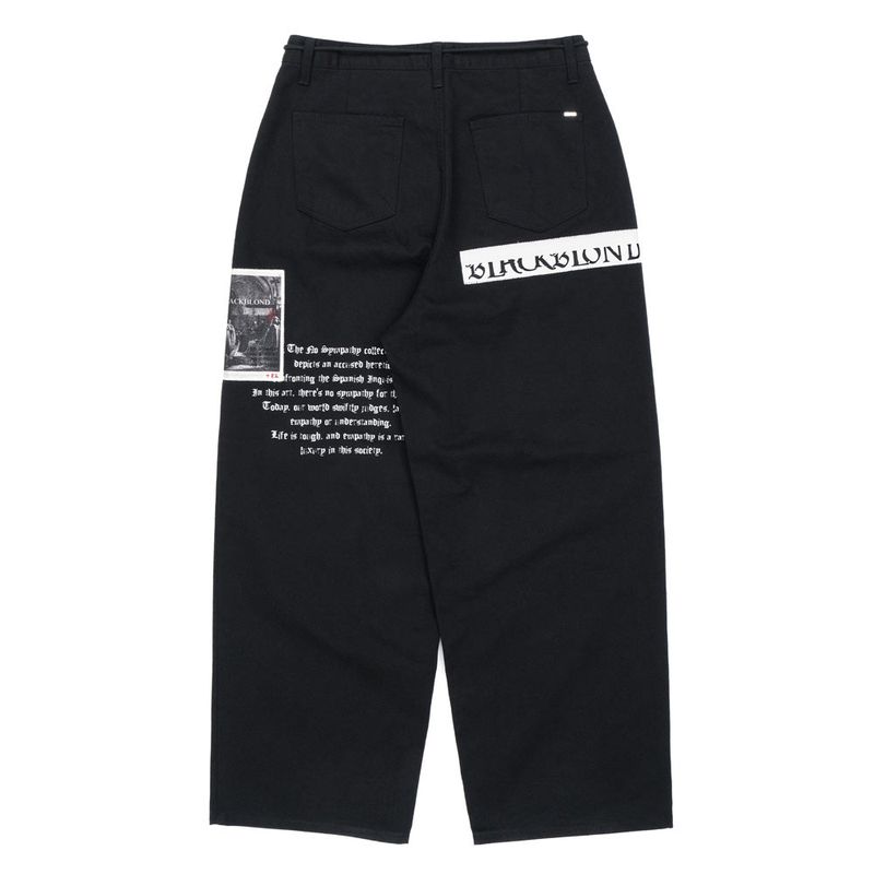 BBD No Sympathy Wide Cotton Pants (Black)