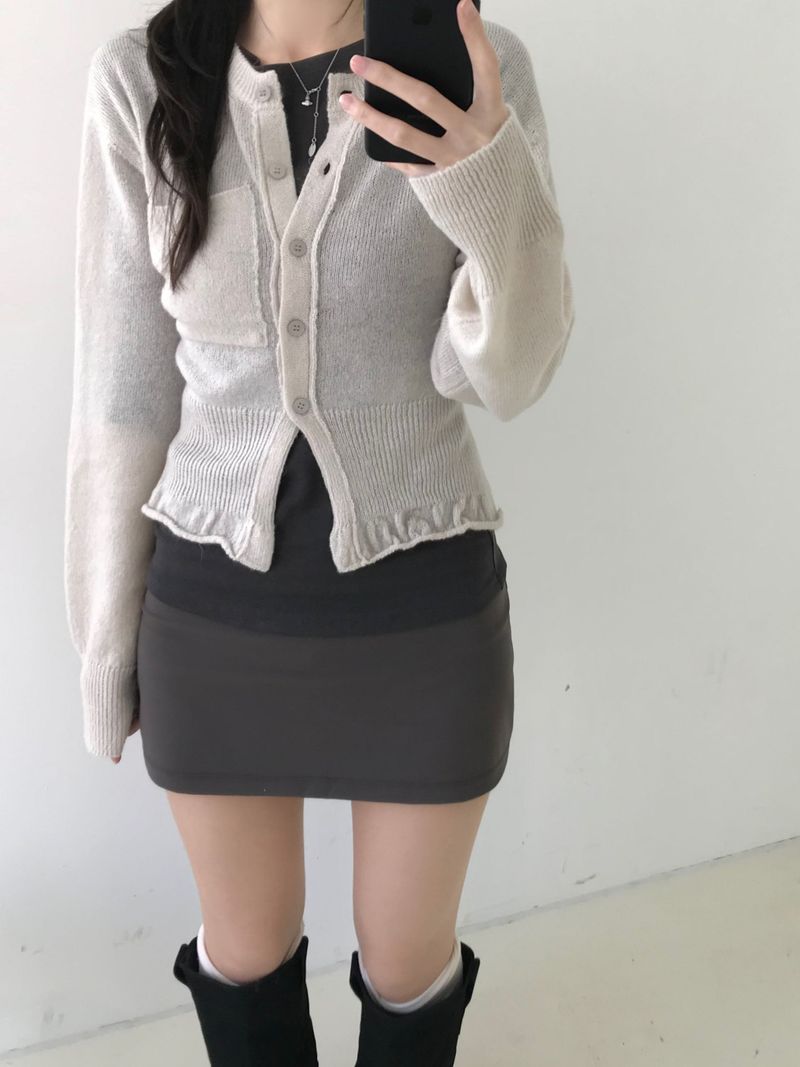 Mohair Backless Cardigan (3 colors)