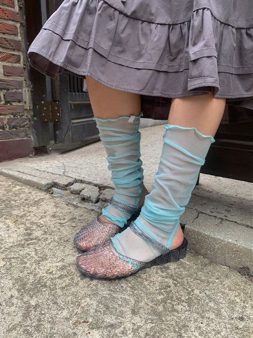 Noe Wave See-through Leg Warmers
