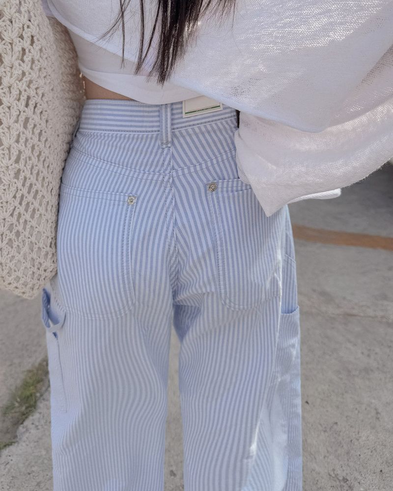 Capo striped wide pants
