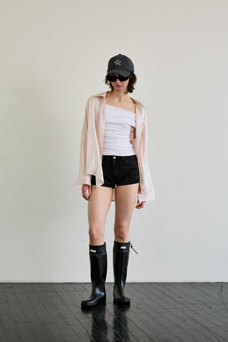 LUMINOUS OVERSIZED SHIRT / ROSE PINK