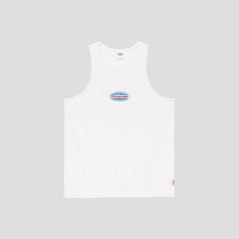 PARAGRAPH(パラグラフ)の「EMBROIDERED OVAL LOGO SLEEVELESS(Tops)」