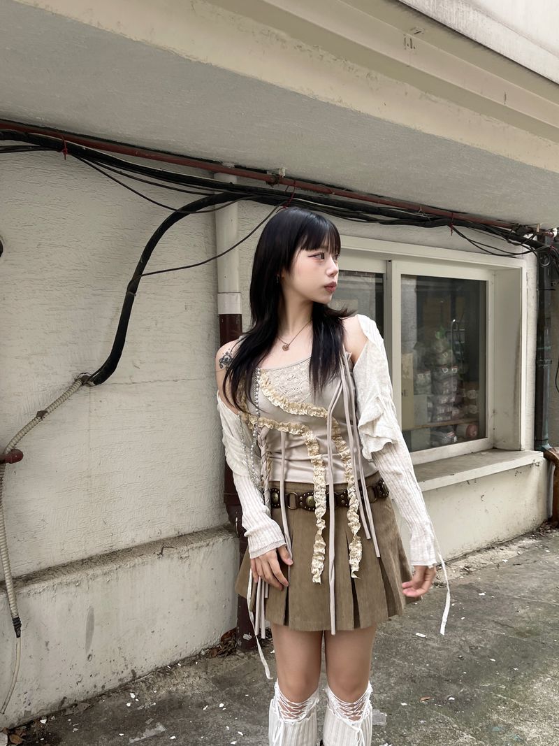 Fairy Lace Beads Chain Top