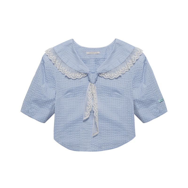 INSTANTFUNK（インスタントファンク）の「Sailor-collar puff-sleeve blouse（Tops）」