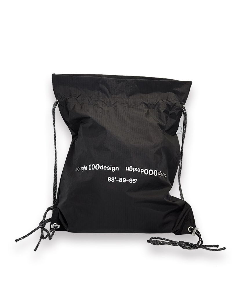 Reverse Logo Gym Sack / Black